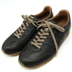 オニツカタイガー レザースニーカー ローカット シューズ 靴 黒 メンズ 26サイズ ブラック ONITSUKA TIGER 【中古】