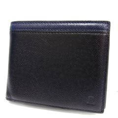 美品☆LANVIN COLLECTION 2つ折り財布 レザーウォレット クウルールドヴァン 小銭入れ付 ランバンコレクション 本革 メンズ 　