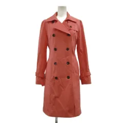 エムケー ミッシェルクラン MK MICHEL KLEIN トレンチコート アウター ロング 総裏地 ベルト付き 38 ピンク /XZ ■ECD001