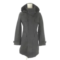 シップス SHIPS コート S グレー スタンドカラー フード付き /AO2 ■ECC002