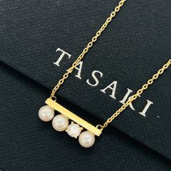 TASAKI balance バランスシグネチャーネックレス WGK18 美品 - メルカリ