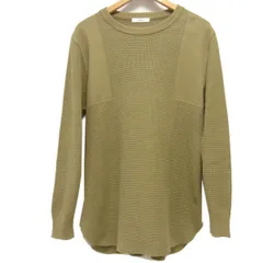 ☆YASHIKI ヤシキ 18SS ワッフルニット コットンニット クルーネック メンズ プルオーバー 春物のサムネイル