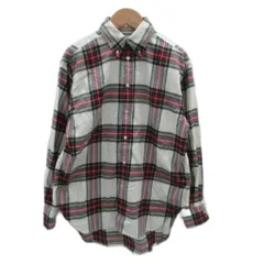 ポロ ラルフローレン POLO RALPH LAUREN カジュアルシャツ 長袖  XXS アイボリー チェック柄 /SM13 ■GY61