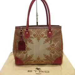 美品』ETRO(エトロ)ハンドバッグ ベロア系生地 - メルカリ