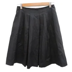 23区 オンワード樫山 フレアスカート ひざ丈 38 M 黒 無地 /SY76 ■ECA001