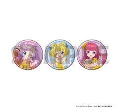 プリパラ SoLaMi 缶バッジセット 美品【847】 缶バッジ3個セット「プリパラ」01/SoLaMi SMILE 描き下ろしイラスト