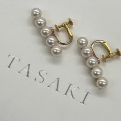 タサキ　バランスプラス　イヤリング　YG WG ゴールド　パール　新品磨き　　アコヤパールのサムネイル