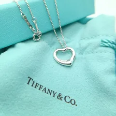 極美品✨️　ティファニー　ネックレス　オープンハート　925 スターリングシルバー