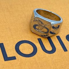 LOUIS VUITTON シグネットリング 極美品 モノグラム 21号 刻印L - メルカリ