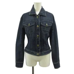 ミッシェルクラン MICHEL KLEIN デニムジャケット Gジャン ジージャン アウター 40 インディゴ 紺 ネイビー /XZ ■ECB002