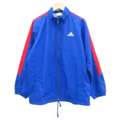 アディダス adidas スポーツウェア ウィンドブレーカー ブルゾンジャケット 150 青 ブルー スタンドカラー ジップアップ ミドル丈 /YS60 ■ECD001 男の子
