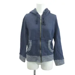 バンヤードストーム BARNYARDSTORM パーカー上着 M 青 ブルー フード付き ジップアップ 長袖  /NP ■ECB001