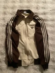必須アイテム adidas 80s 西ドイツ製 クリーム ブラウン ジャージ