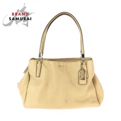 COACH コーチ マディソン ベージュ ブラウン レザー L1380-27859  ショルダーバッグ トートバッグ レディース 600365【中古】