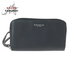 美品 COACH コーチ ブラック 黒 シルバー金具 レザー コインケース 小銭入れ レディース 600511【中古】