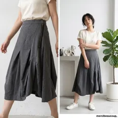 mercibeaucoup メルシーボークー【0】ロングスカート 灰 伸縮生地のサムネイル