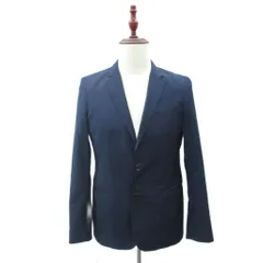 ジャーナルスタンダード JOURNAL STANDARD テーラードジャケット 上着 M 紺 ネイビー シングルボタン ミドル丈 /YS4 ■ECC002