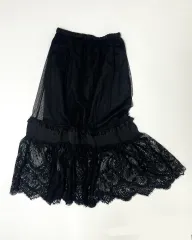 GU x UNDERCOVER ブラック ロング丈スカート