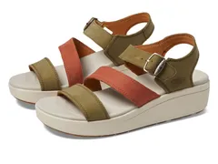 キーン レディース シューズ ヒール KEEN Ellecity Backstrap Martini OliveBaked Clay オリーブのサムネイル