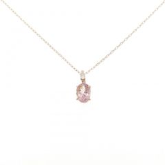 新品 モルガナイト ダイヤモンド ネックレス 0.78ct K18PG - メルカリ