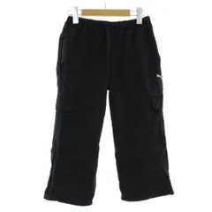 プーマ PUMA パンツ M 黒 ブラック ピンク カーゴポケット ウエストゴム クロップド丈 /GG ■GY63