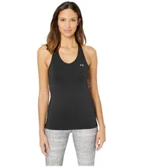 アンダーアーマー レディース トップス シャツ Under Armour UA HeatGear Armour Racer Tank BlackMetallic Silver ブラック