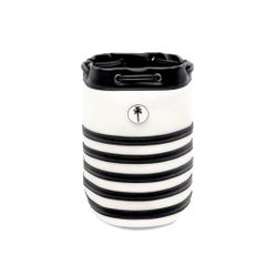 PINKTEE Golf Ball Pouch PU Leather Valuables Pouch Leather Bag Bucket Waist Design with Removable Magnetic Ball Marker (Black) ts 88cae953