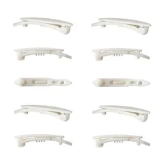 【在庫処分】子供 リボン 犬用 手作り ハンドメイド 31mm×6mm バレッタ (10個セット) プラスチック