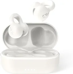 【時代を開く OWSイヤホン】 Bluetoothイヤホン 「イヤーカフ」型 完全ワイヤレス bluetooth 5.3 マイク付き 骨伝導より快適 耳を塞がない 耳挟み式 空気伝導 ブルートゥース ENCノイズキャンセリング 日本語音声ガイ 8a249de9