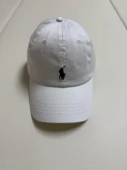 ポロラルフローレン ボールキャップ (白) (新品)