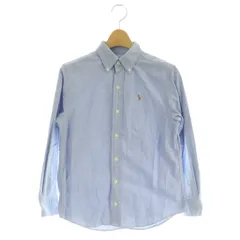 ラルフローレン RALPH LAUREN キッズ ボタンダウンシャツ 長袖 刺繍 140 ブルー /MY ■OS ■ECE003