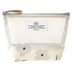 新品 【2025】Wpc. Patterns クリアカラー舟形ポーチ メリーフラワーオフ W148-372-204