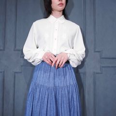 Tnewties《見て！カナリアだ！》セーラーカラーシノワズリブラウス