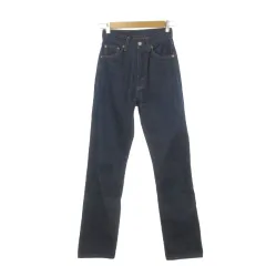 リーバイス Levi's 701 デニム ジーンズ セルビッジ 赤耳 ビッグE W25 L34 青 ブルー ハイウエスト ストレートシルエット /AH27 ■ECE003