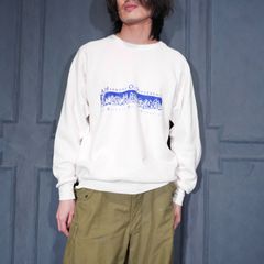 USA VINTAGE アメリカ古着コロナプリントデザインパイルスウェット 