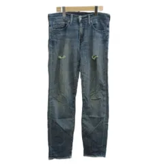 リーバイス Levi's デニム ジーンズ 29 ブルー ダメージ 色落ち加工 フルレングス ストレートシルエット /PP ■ECB002