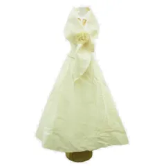 ベラントゥオーノ Bellantuono 美品 ウエディングドレス アイボリー系 コサージュ ショールデザイン /HW ■ECA002