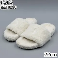 POLO RALPH LAUREN ELENORE SLIDE クリーム JP22.0cm サンダル FLF5313ARL-CRM ポロ ラルフローレン  新品 (rl063)のサムネイル