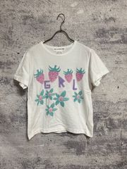 COMME DES GARÇONS GIRL ホワイト フラワーTシャツS - メルカリ