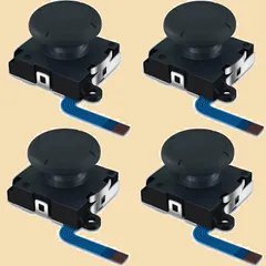 For switch joy-con 修理 Switch用 修理ツール 右／左 センサーアナログジョイスティックSwitch用NS Joy-con対応 スイッチパーツ switch用ジョイコン交換対応 3Dアナログレバー 4個セット