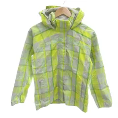 ザノースフェイス THE NORTH FACE 美品 マウンテンパーカー L 黄色 イエロー チェック柄 フード ジップアップ /HW ■ECD001