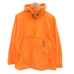 エルエルビーン L.L.BEAN アノラックパーカー M オレンジ フード ハーフジップ ドロスト /HW ■ECA003