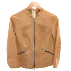 DELAN ライダースジャケット レザー 革ジャン シングル 42 茶 ブラウン /FF ■GY62