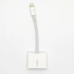 26012412 Belkin ライトニング 3.5mmオーディオ 充電 デュアルアダプター Lightning 3.5 mm Audio + Charge RockStar  変換ケーブル