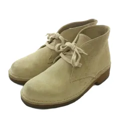 クラークス clarks DESERT BOOTS デザートブーツ チャッカブーツ スエード レースアップ 8M 26cm ベージュ /XZ ■GY01