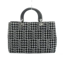 アクアスキュータム AQUASCUTUM トートバッグ ハンド ロゴ 黒 ブラック 白 ホワイト ■GY99 /MQ