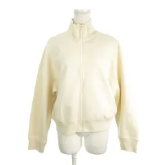 ユニクロ UNIQLO ドライスウェットリラックスブルゾン ジャケット ハイネック XL オフホワイト /AH14 ■GY99