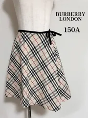 BURBERRY LONDON バーバリーロンドン　ノバチェック　スカート  リボン　アシンメトリー