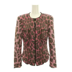 イタリヤ 伊太利屋 ジャケット ジップアップ カーディガン レオパード 9 ピンク 黒 茶色 ヒョウ柄 ラメ 長袖 894616-EOB /YM ■GY42