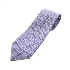 ブルガリ BVLGARI ネクタイ レギュラータイ ロゴ 絹 シルク 紫 ■GY18 /MQ